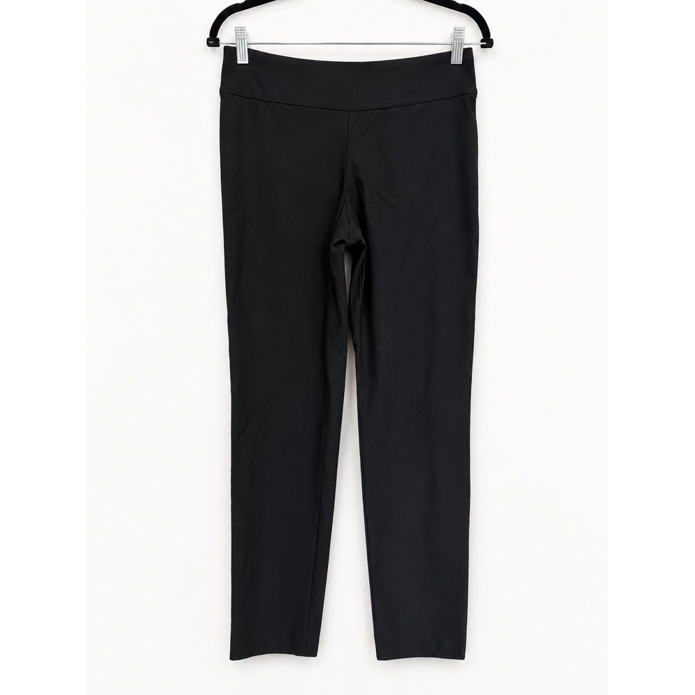 NIC+ZOE Slim Leg Pants Women 8 Black Stretch Pull On Professional Office Core